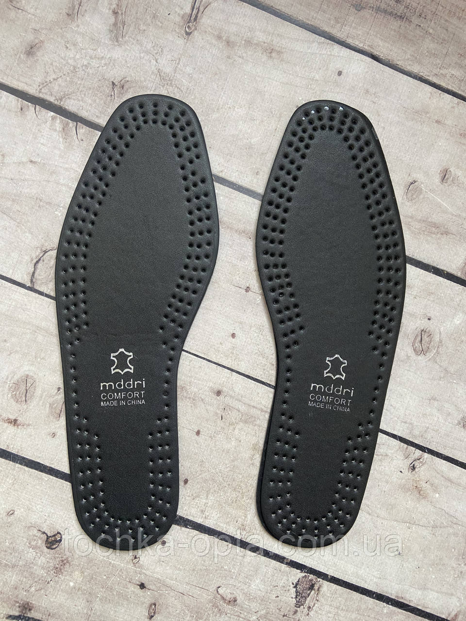 Устілки для взуття шкіряні чорні 35, фото 1