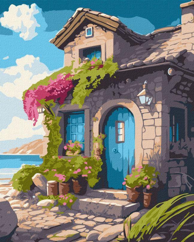 Акційна Картина за номерами Ідейка Будинок на узбережжі ©art_selena_ua (KHO6331) 40 х 50 см