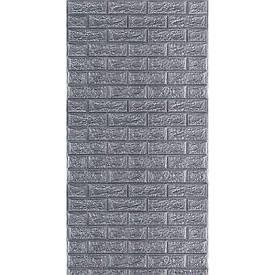 R017-2 Панель стеновая в рулоне 3D 700мм*3,08м*2мм сіра цегла (D) SW-00002535