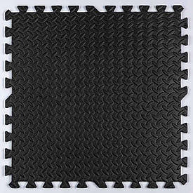 Підлога пазл - модульне покриття для підлоги чорне 600x600x10мм (МР15) SW-00001169