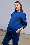 Теплий синій спортивний костюм для вагітних та годуючих S, фото 6