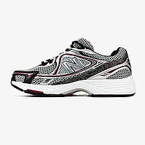 Чоловічі кросівки New Balance 1064 Silver Red Взуття Нью Баланс 1064Д срібні шкіра текстиль демісезон, фото 3