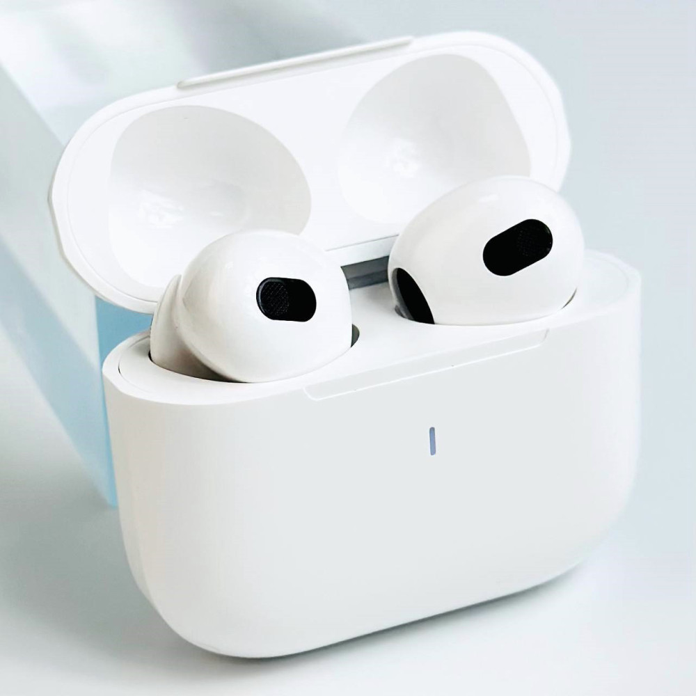 Безпровідні навушники в кейсі AirPods 3 Air Pro4 з безпровідною зарядкою Білий 46367, фото 1
