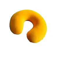 Подушка ортопедична NOSCO ORTHO TRAVEL для розвантаження шийного відділу 33*33*11 см (жовта) Код: 17005