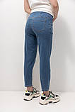 Темно-блакитні джинси МОМ для вагітних із тонкого джинсу S, фото 6