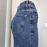 Джинси Focus жіночі МОМ котон щільні висока посадка 25 сині, фото 7