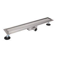 Трап із неіржавкої сталі Qtap Taurus Tile600 лінійний із сухим закривом під плитку