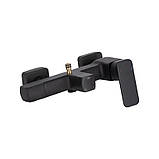 Душова система для кабіни Qtap Capricorn на три споживачі (з виливом) 53103KNB Black Matt, фото 7