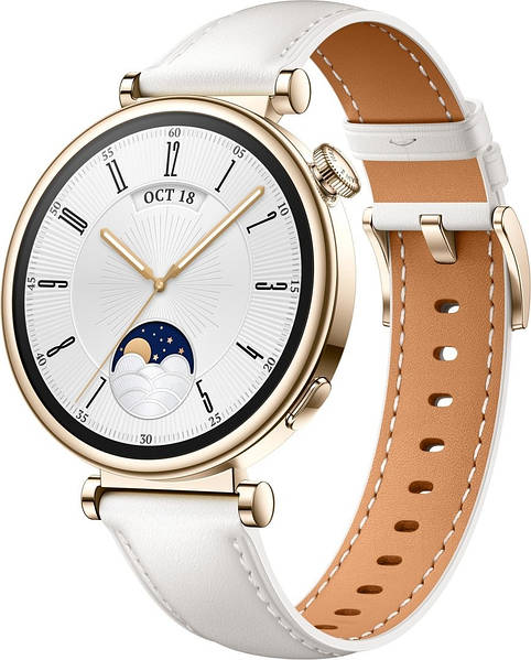 Smart Watch Huawei GT 4 41mm White Leather Strap UA UCRF 12 TEHNO BIT