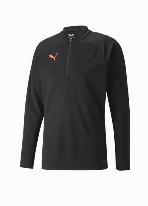 Кофта чоловіча Puma individualFinal 1/4 Zip XXL Trai Black-Neon Citrus, фото 1