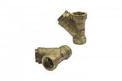 Газовий фільтр латунний косий SD Plus SF125G20, 3/4", 100 мкм, 10 бар, для очищення газу