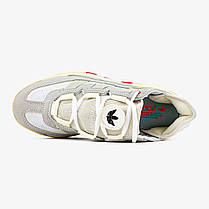 Чоловічі кросівки Adidas Niteball Beige Orange Адідас Найтбол бежеві замша демісезон, фото 5