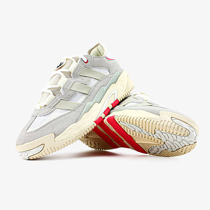 Чоловічі кросівки Adidas Niteball Beige Orange Адідас Найтбол бежеві замша демісезон, фото 1