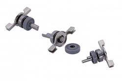 Вал для хлібопічки LG 43 мм з підшипником 8*22 і сальником 8*22