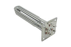 Тен для електрокотла Kawai 9 кВт 220 В, фланець 100x100 мм, нержавіюча сталь