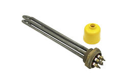 Тен для електрокотла Kawai 1½" 220 В 4.5 кВт, 3 нагрівальних елемента