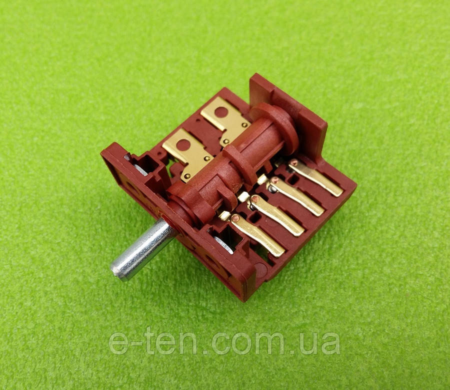 Перемикач п'ятипозиційний AC424A (AC4) вал 424 / 16А / 250V / Т150 (контакти зовні 4+4)  ARGESON, Туреччина