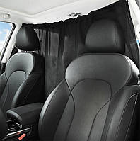 Автомобильные раздвижные тканевые шторки разделитель для салона авто цвет черный