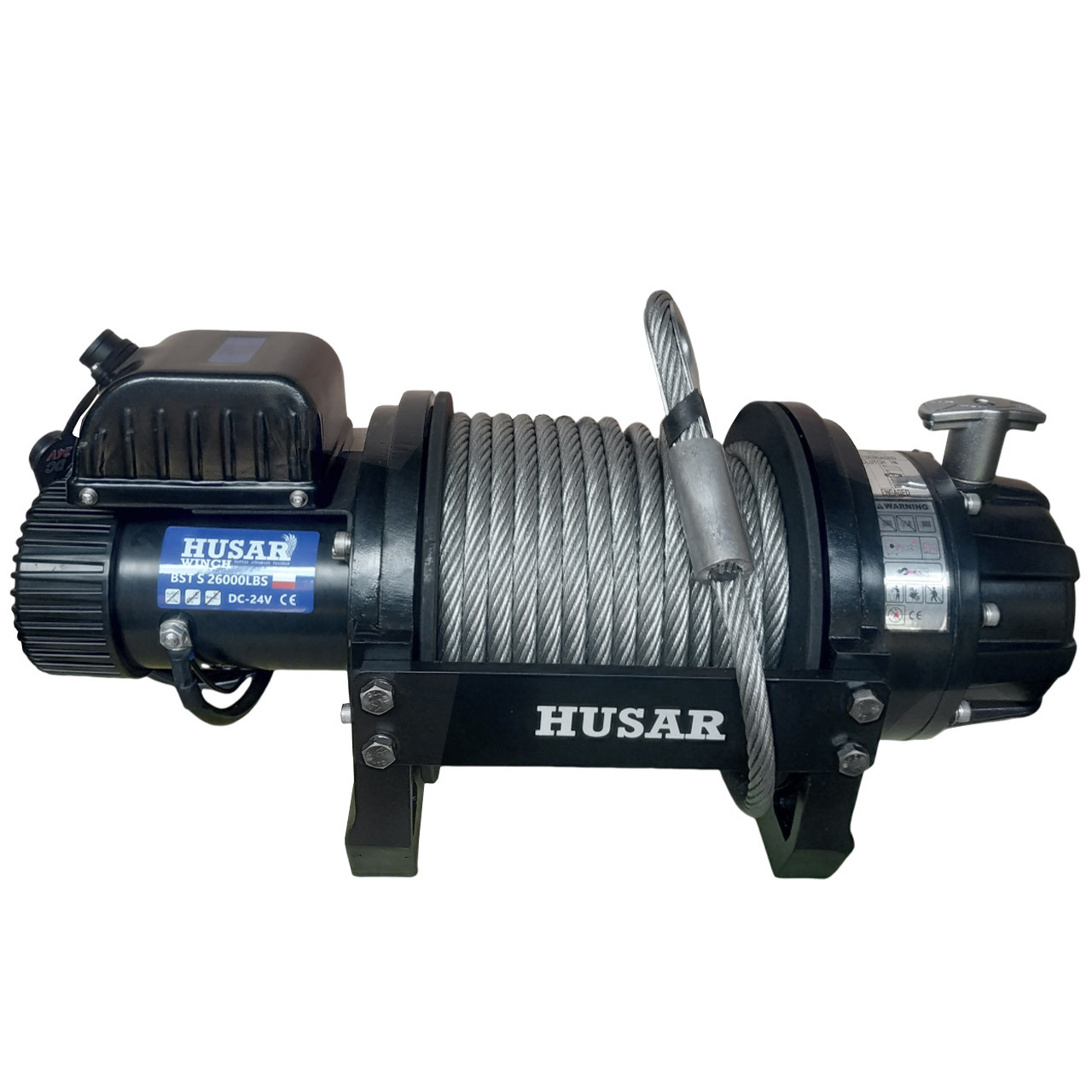 Електрична лебідка 11,79т 24V BST S 26000 LBS Husar Winch, фото 1