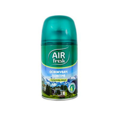Змінний балон AIR FRESH для автоматоматичного освіжувача Альпійська свіжість 250мл (4820212940668)