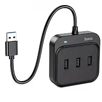 USB HUB converter Hoco HB31 USB to 4 USB2.0 0.2m (6931474784865)
