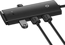 USB HUB Baseus Lite Series 4in1 4USB-A 3.0 BS-OH013 (WKQX030101) black 1m, фото 4