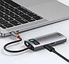 USB HUB Baseus Metal Gleam Series 4in1 USB-C to 3USB 3.0 (CAHUB-CY0G) gray, фото 8