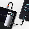 USB HUB Baseus Metal Gleam Series 4in1 USB-C to 3USB 3.0 (CAHUB-CY0G) gray, фото 9