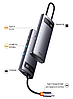 USB HUB Baseus Metal Gleam Series 4in1 USB-C to 4USB 3.0 (WKWG070013) gray, фото 6