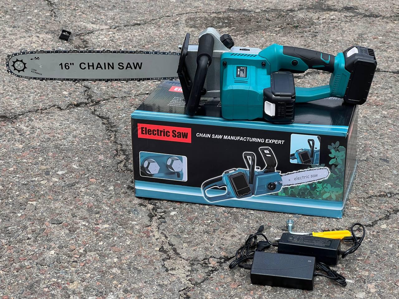 Акумуляторна ланцюгова пила Makita 355HN 36V 6 Ah, шина 40 см. Безщіткова, Автоматична Мастило.
