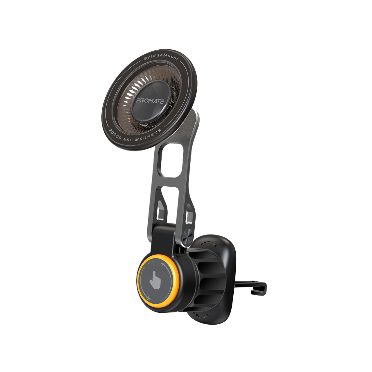 Автотримач для телефона магнітний Promate Bridgemount Black (bridgemount)