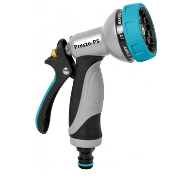 Пістолет для поливу, 7 режимів металевий Presto-PS насадка на шланг