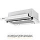 Витяжка для кухні WEILOR WT 65 WH, біла телескопічна вбудована в шафу кухонна витяжка, 60 см, фото 3