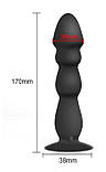 Анальна пробка 10 режимів вібрації з пультом дистанційного керування арт03, фото 3