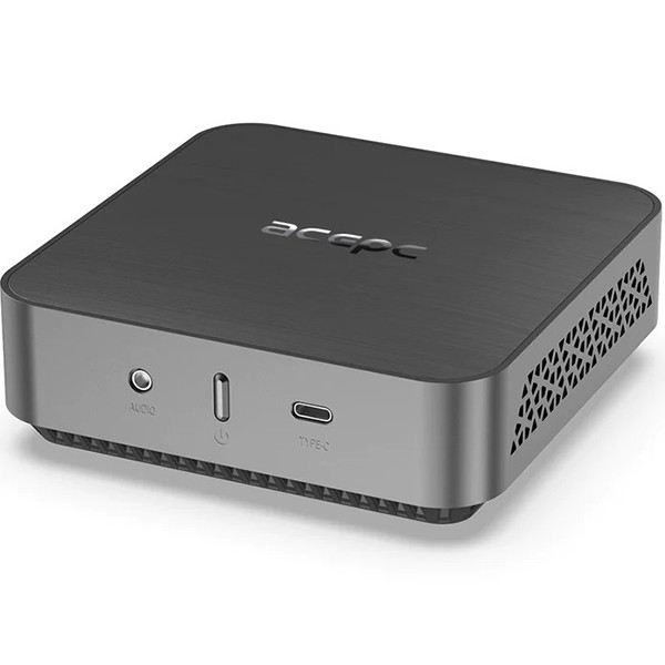 Комп'ютер Acepc PowerBox Home AM02Pro / AMD Ryzen 5 5500U / RAM 32GB / SSD 512GB / LAN, Wi-Fi, Bluetooth / Windows 11 / Сірий