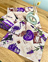 Рушники вафельні "Прованс" 75х35 см (комплект 4шт)