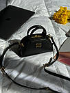 Жіноча сумка Міу Міу чорна Miu Miu Black Leather Top-Handle Bag, фото 9
