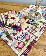 Рушники вафельні "Печворк" 75х35 см (комплект 4шт)