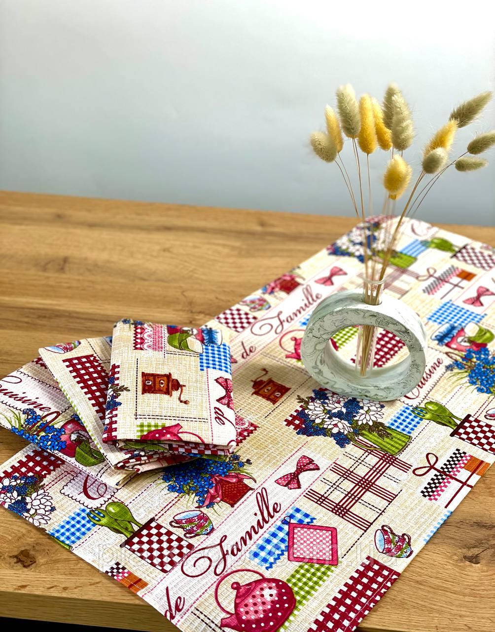 Рушник вафельний великий "Печворк"