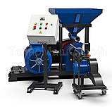 Екструдер ЕГК-500 продуктивність 500-600 кг/година, 55 кВт, з системою зволоження та подрібнювачем, фото 4