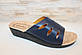 Шльопанці жіночі сині на танкетці Б1599, фото 2
