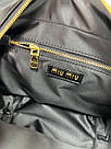 Жіноча сумка Міу Міу чорна Miu Miu Black Leather Top Handle Bag, фото 9