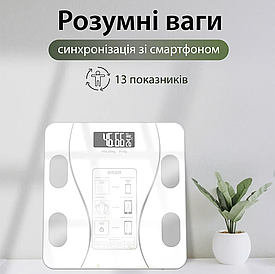 Смарт-ваги Wear Fit QRFT-01 Bluetooth 180kg розумні ваги Білий