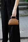 Жіноча сумка Міу Міу коричнева Miu Miu Brown Leather Top Handle Bag, фото 10
