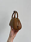 Жіноча сумка Міу Міу коричнева Miu Miu Brown Leather Top Handle Bag, фото 6