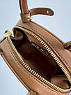Жіноча сумка Міу Міу коричнева Miu Miu Brown Leather Top Handle Bag, фото 8