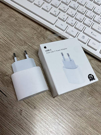 Швидкий блок живлення iPhone 15 Pro Max USB-C 35W Power Adapter 35 Вт, фото 1