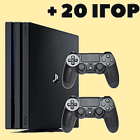 Sony PlayStation 4 Pro 1Tb, Прошита + 25 ігор, Два геймпади