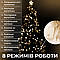Гірлянда нитка 22м на 500 LED лампочок світлодіодна прозорий провід 8 режимів роботи Жовтий, фото 4