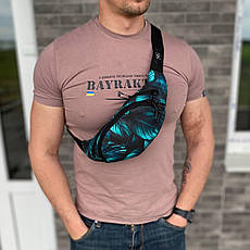 Чоловіча універсальна сумка бананка на пояс на груди Town Style, фото 3